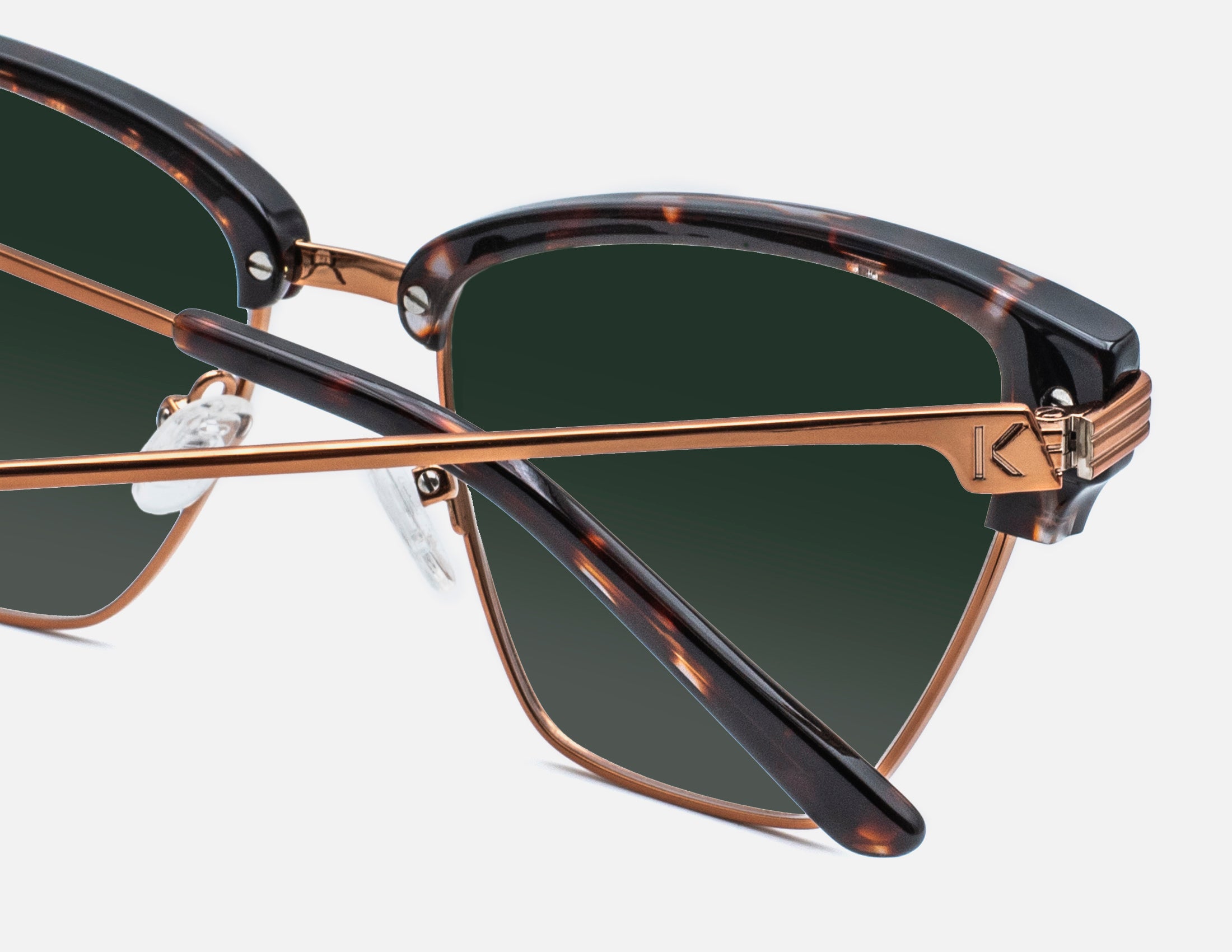 Alicante Havana & Rose Gold - Gradient Green