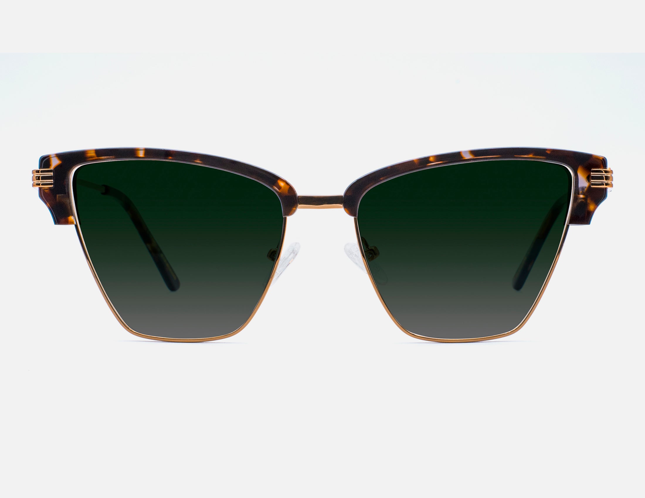 Alicante Havana & Rose Gold - Gradient Green