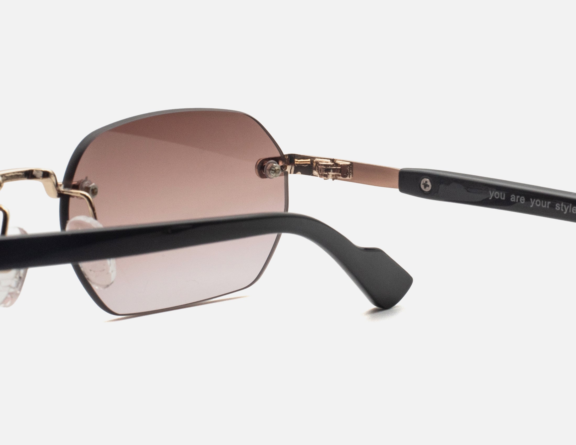 Aisha Gold Metal - Brown Gradient